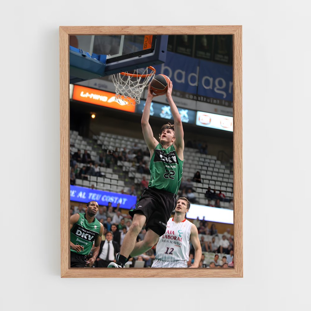 Poster Dunk Émeraude – affiche Basketball (vue 4)